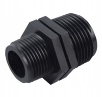 Ниппель соед. переход. 1/2 Нар.Р.*3/4 Нар..Р. PP пластик