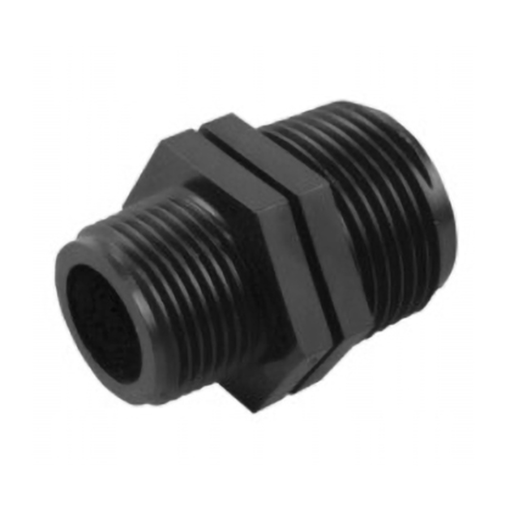 Ниппель соед. переход. 3/4 Нар.Р.*1`` Нар..Р. PP пластик