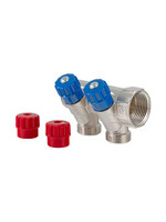 Коллектор 1 2 выхода с регулировочными вентилями 1/2 ш VALTEС (VTс.560.N.0602)