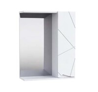 Зеркало-шкаф SANTREK HOME "Джой-60" (Белый глянец) Правый 620х700х175