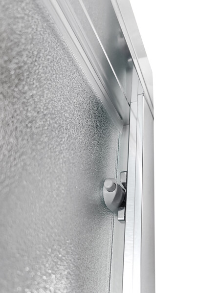 Душевое ограждение SANTREK AQUA Lea- DF-1000-G-Chrome 1000*1850 Прямое стекло Грейп 5мм, профиль Хром 