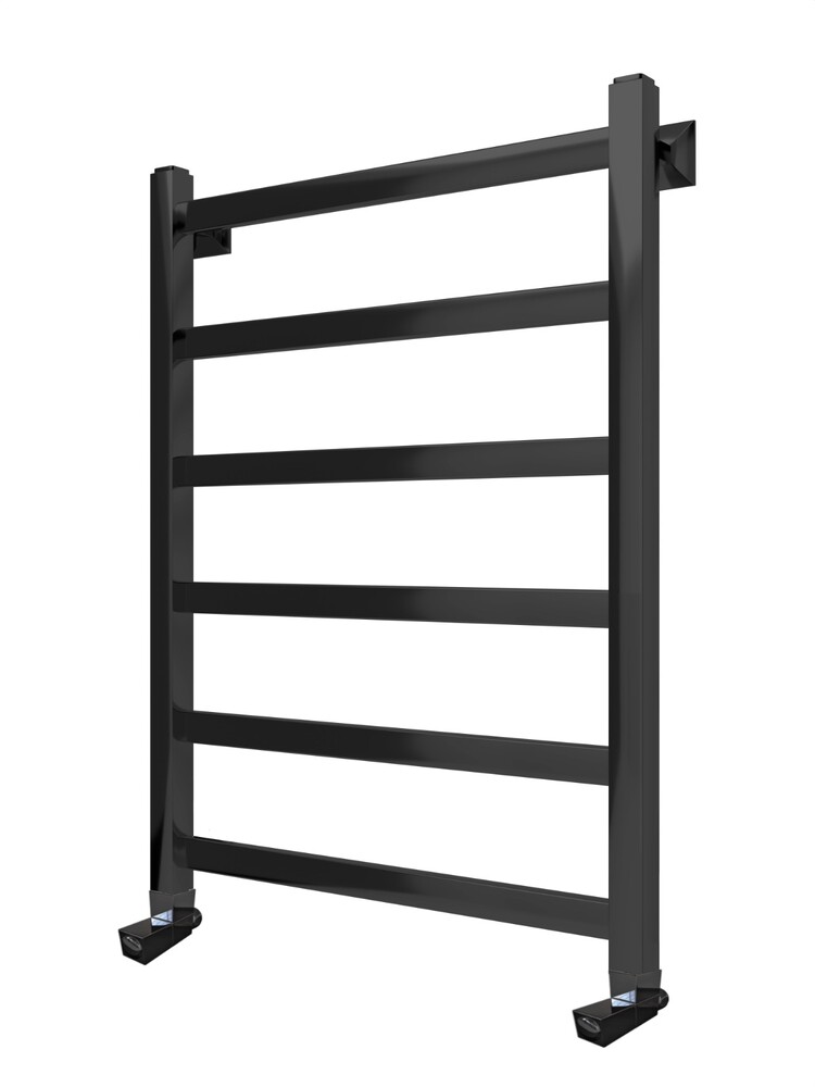 Полотенцесушитель Клэр Универсал 50-70 1/2", 6 перекладин (К-вентиль квадро, Полимер, Чёрный матовый)		16186