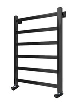 Полотенцесушитель Клэр Универсал 50-70 1/2", 6 перекладин (К-вентиль квадро, Полимер, Чёрный матовый)		16186