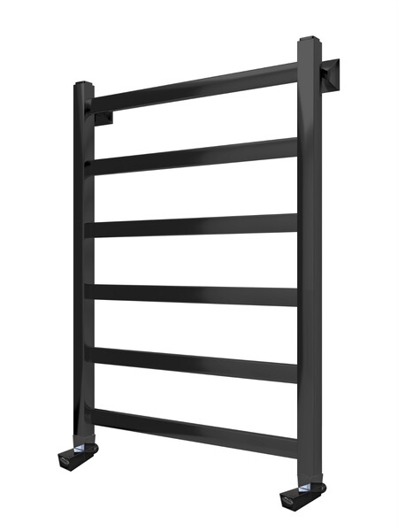 Полотенцесушитель Клэр Универсал 50-70 1/2", 6 перекладин (К-вентиль квадро, Полимер, Чёрный матовый)		16186