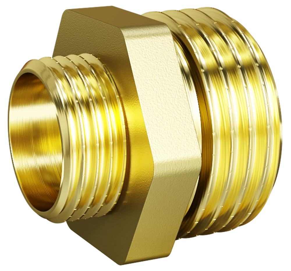 Ниппель перех. 1/2"- 3/8" LD Pride латунь