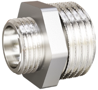 Ниппель перех. 3/4"-1/2" LD Pride латунь никель