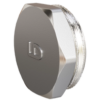 Заглушка 1/2" в трубу LD Pride латунь никель