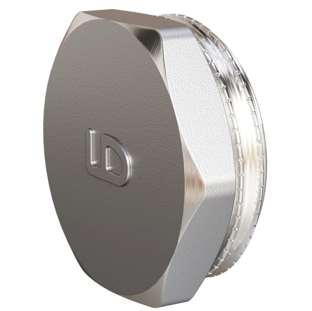 Заглушка 1 1/2" в трубу LD Pride латунь никель