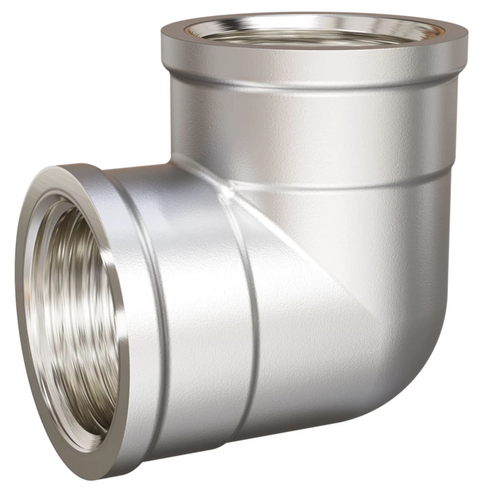 Уголок 1/2" г/г LD Pride латунь никель