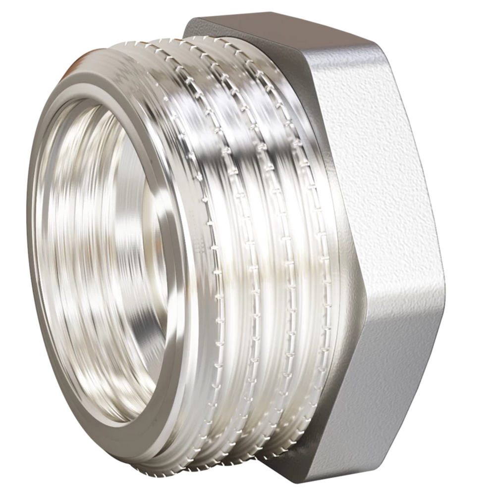 Футорка 3/4" х 1/2" ш/г LD Pride латунь никель