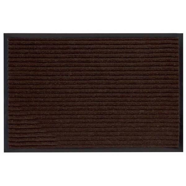 Коврик придверный влаговпитывающий с рельефом 40*60 коричн. (1002)
