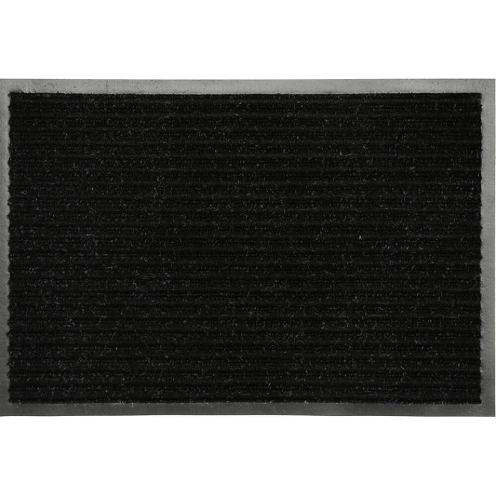 Коврик придверный влаговпитывающий с рельефом 40*60 черный (1006)