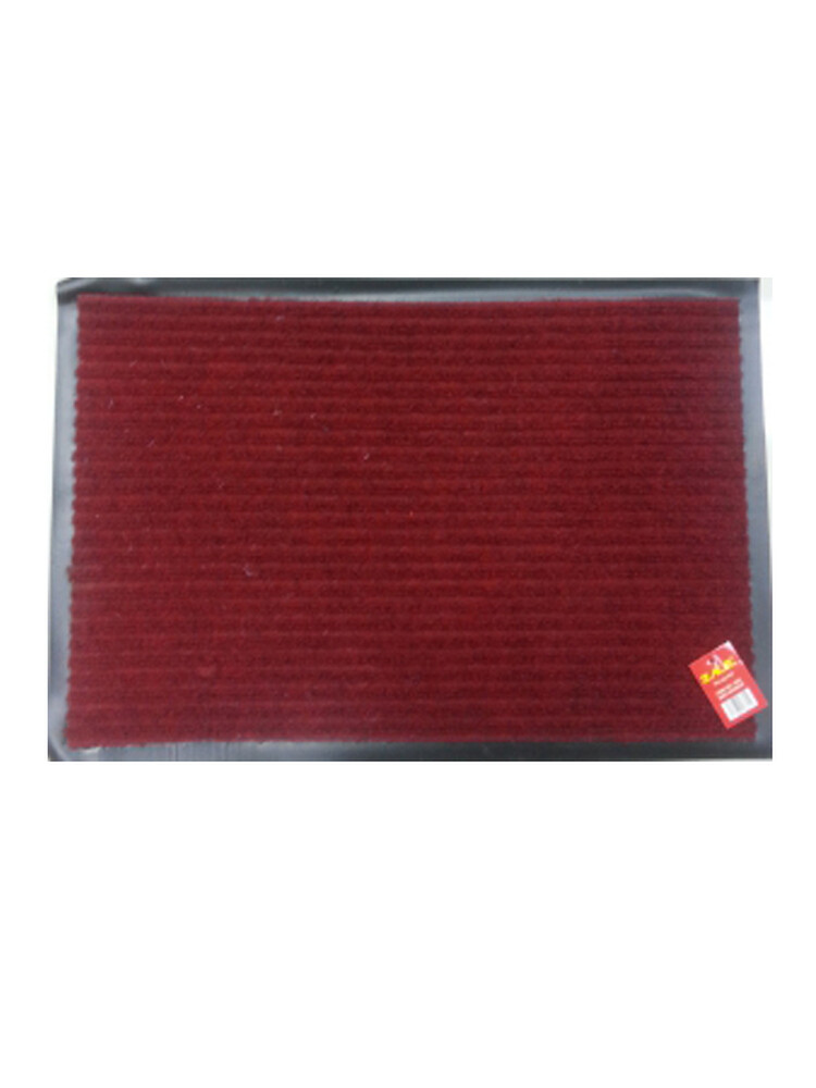 Коврик придверный влаговпитывающий с рельефом 50*80 бордо (1003)