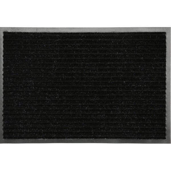 Коврик придверный влаговпитывающий с рельефом 50*80 черный (1006)