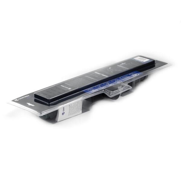 Линейный душевой трап SANTREK AQUA  A-70500 BLACK нерж 70*500мм (неповоротный горизонтальный выпуск, ф40)  черный матовый, сухой затвор и гидрозатвор