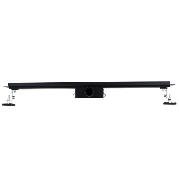 Линейный душевой трап SANTREK AQUA  A-70700 BLACK нерж 70*700мм (неповоротный горизонтальный выпуск, ф40)  черный матовый, сухой затвор и гидрозатвор