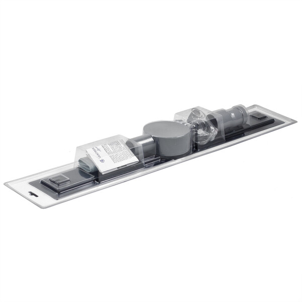 Линейный душевой трап SANTREK AQUA  С-70700 BLACK нерж 70*700мм (горизонтальный выпуск 360 гр, ф40)  черный матовый,сухой затвор и гидрозатвор