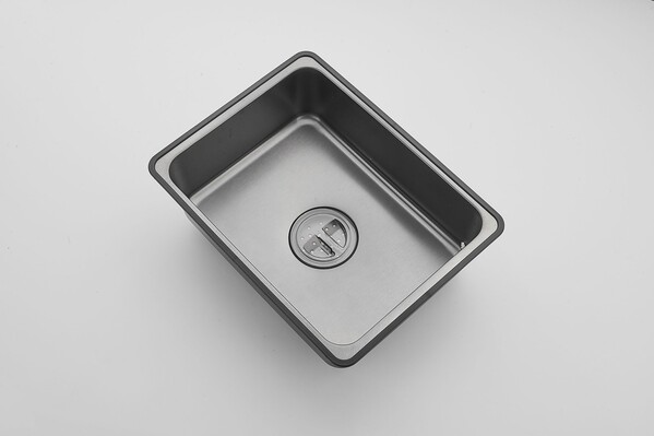 S-SC001Q Мойка для кухни р-р: 750х460х220мм прямоугольная, графит (2 места)