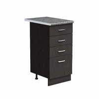 Рабочий стол 40 цвет Венге (3+1 ящик) столешница Гранит SANTREK HOME (ЛДСП)