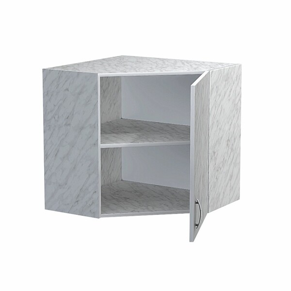 Шкаф угловой 60*60 цвет Карара SANTREK HOME (ЛДСП)