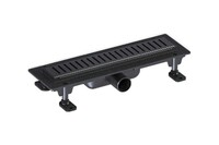 Трап 550 (чёрный, с прорезями, комб. затв.) GOOD DOOR ТЛ00027