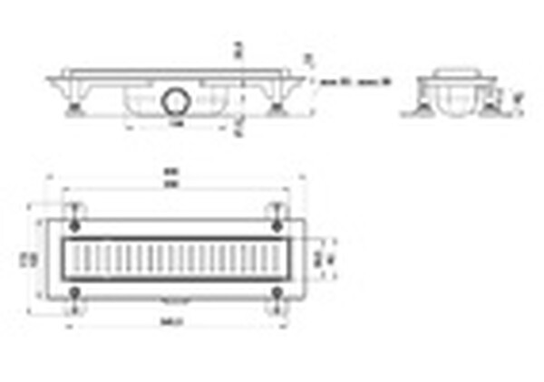 Трап 350 (чёрный, с прорезями, комб. затв.) GOOD DOOR ТЛ00025
