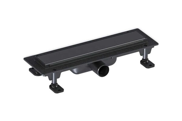 Трап 550 (чёрный,без прорези/под плитку, комб. затв.) GOOD DOOR ТЛ00039