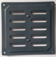 Решетка вентиляционная с заслонкой 165*240 графит