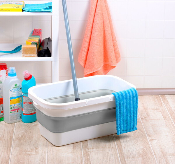 Ведро складное Прямоугольное ФЛЕКС 16л Смоки (М-Пластика) (М 2427) 