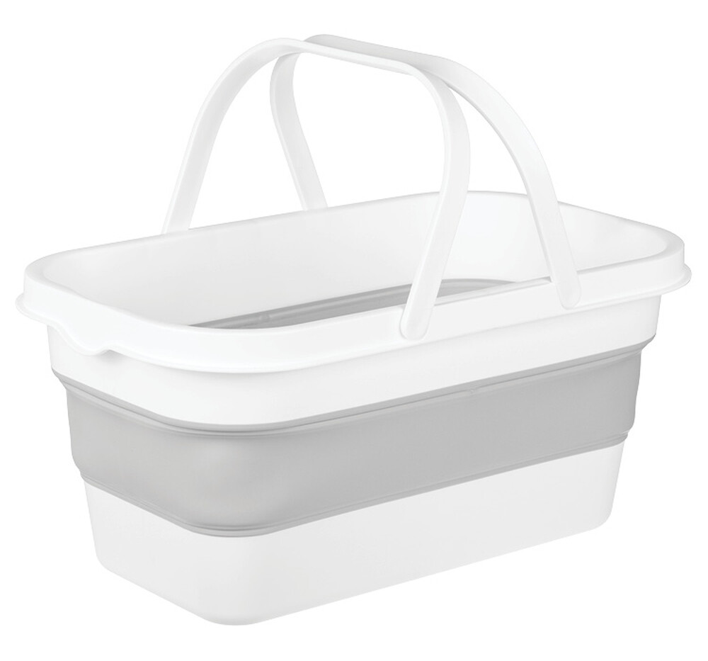 Ведро складное Прямоугольное ФЛЕКС 16л Смоки (М-Пластика) (М 2427) 