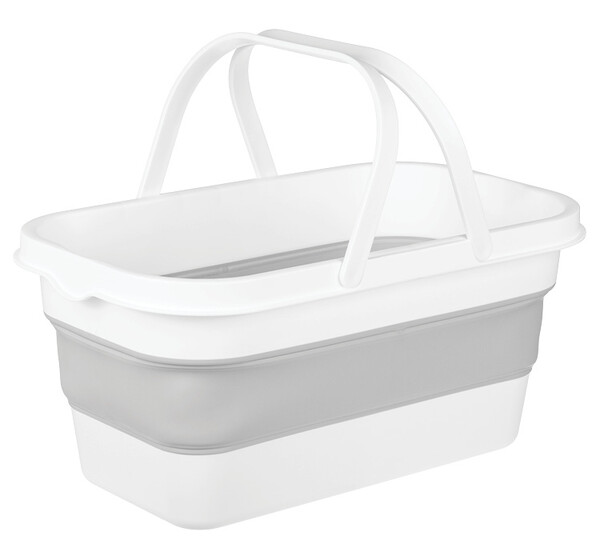 Ведро складное Прямоугольное ФЛЕКС 16л Смоки (М-Пластика) (М 2427) 