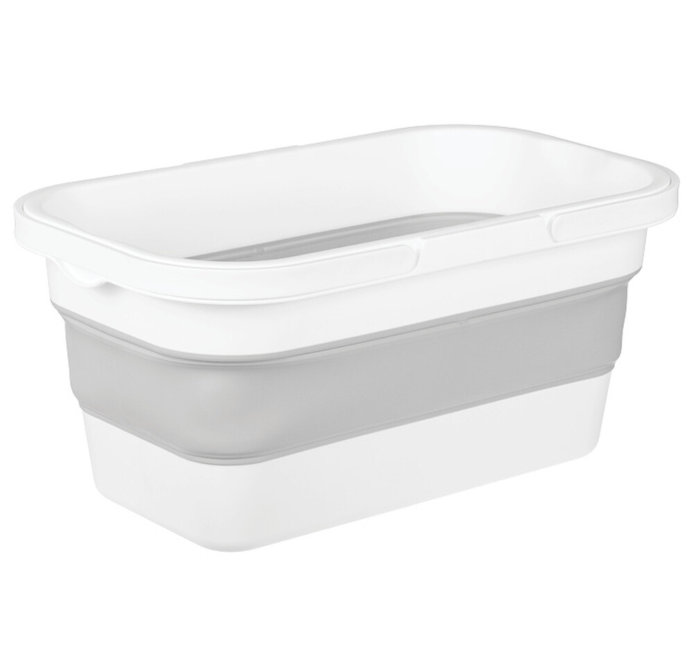 Ведро складное Прямоугольное ФЛЕКС 16л Смоки (М-Пластика) (М 2427) 