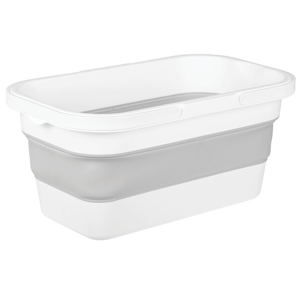 Ведро складное Прямоугольное ФЛЕКС 16л Смоки (М-Пластика) (М 2427) 