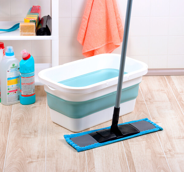 Ведро складное Прямоугольное ФЛЕКС 16л Морская волна (М-Пластика) (М 2427) 