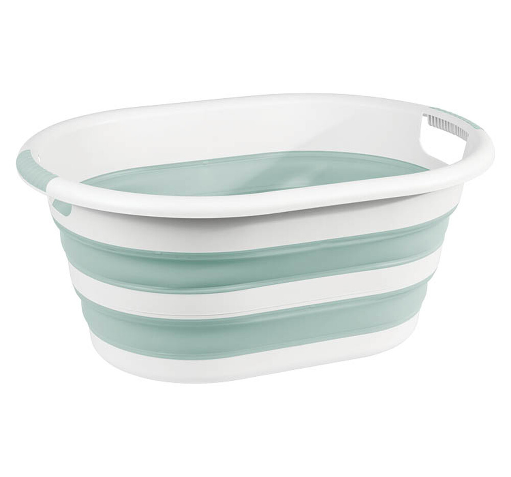 Таз складной ФЛЕКС 38л овальный Морская волна (М-Пластика) (М2515)