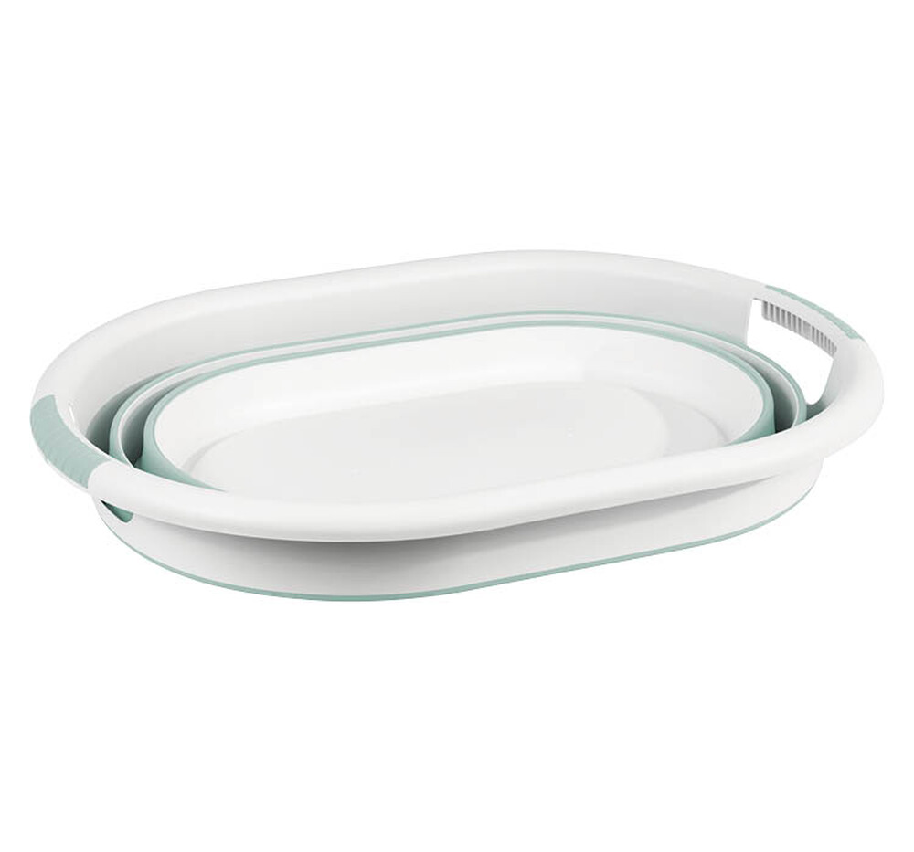 Таз складной ФЛЕКС 38л овальный Морская волна (М-Пластика) (М2515)