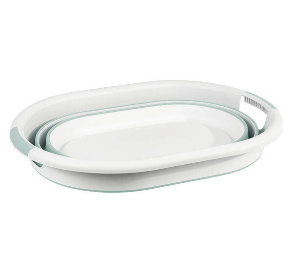 Таз складной ФЛЕКС 38л овальный Морская волна (М-Пластика) (М2515)