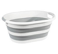 Таз складной ФЛЕКС 38л овальный Смоки (М-Пластика) (М2515)