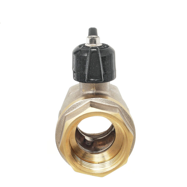 Кран вода 11Б27п1 ДУ-20 3/4 г/г бабочка НИКЕЛЬ БОЛОГОЕ