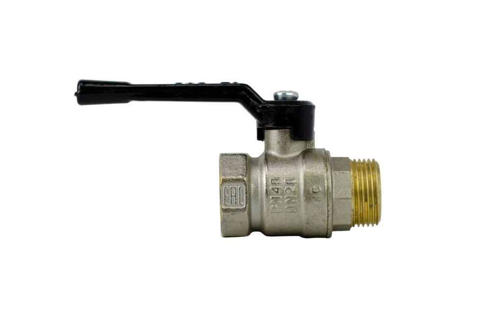 Кран вода 11Б27п1 ДУ-20 3/4 г/ш руч. НИКЕЛЬ БОЛОГОЕ   