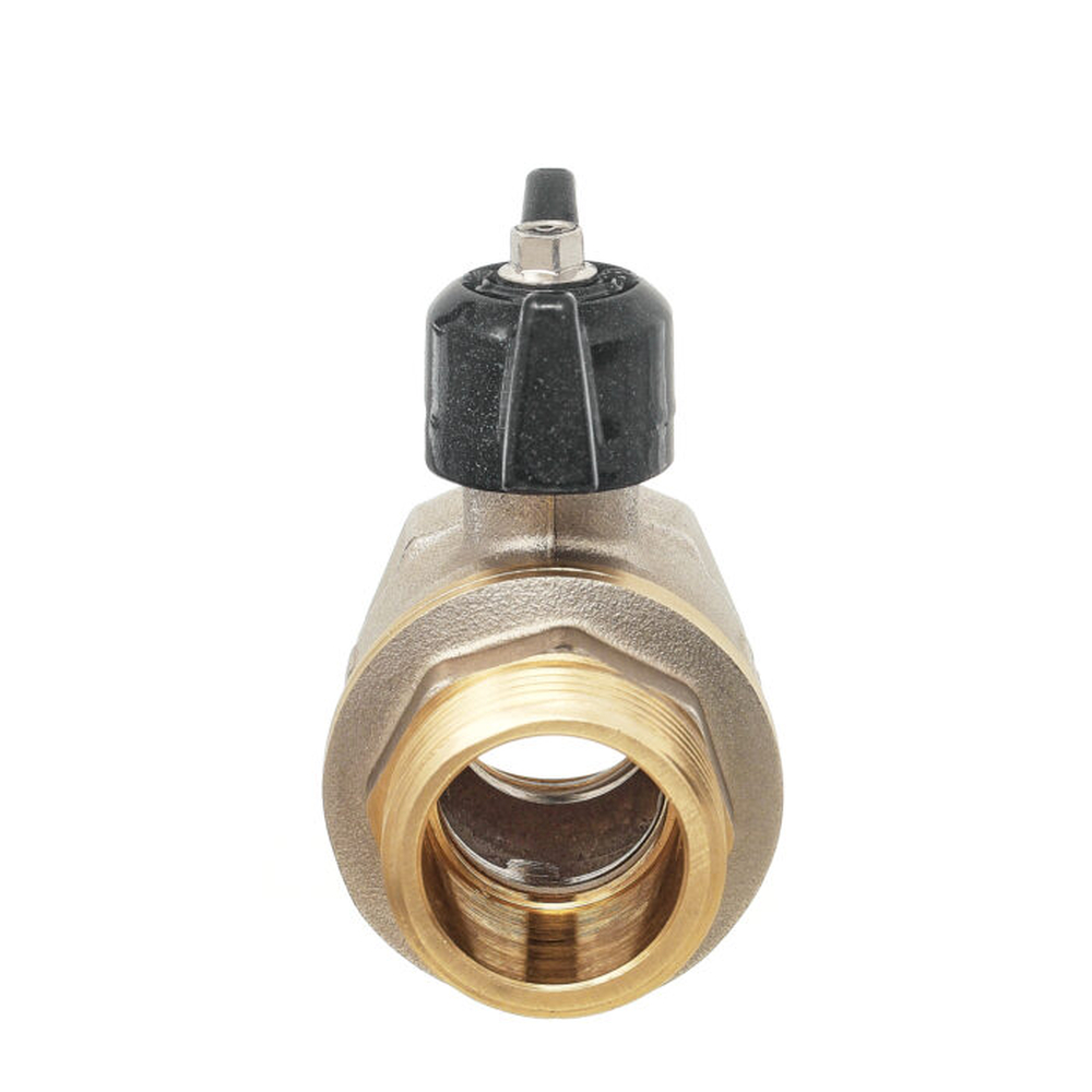 Кран вода 11Б27п1 ДУ-20 3/4 г/ш бабочка НИКЕЛЬ БОЛОГОЕ