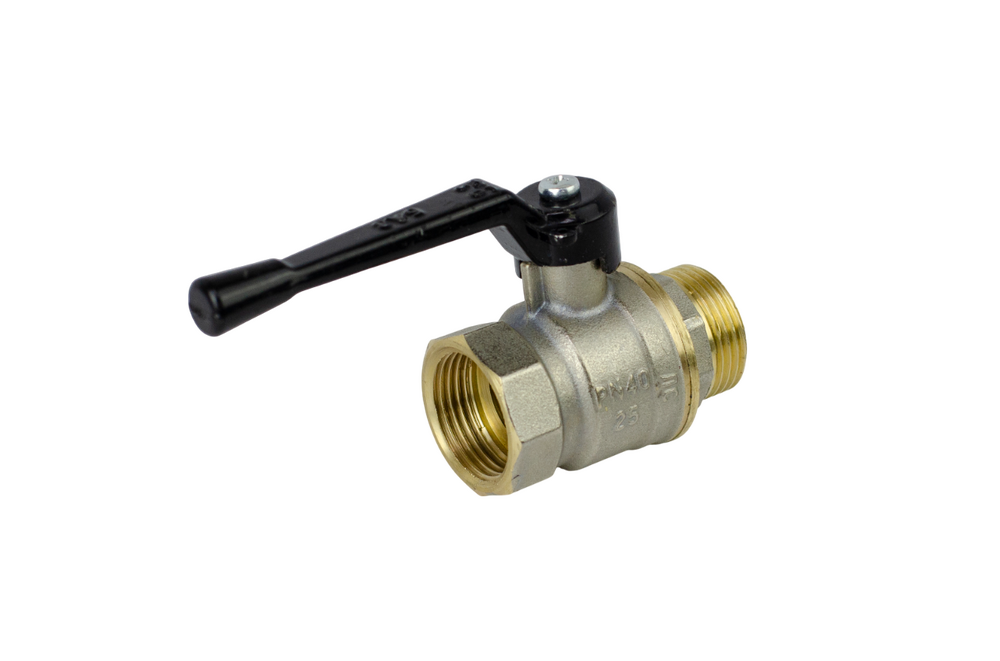 Кран вода 11Б27п1 ДУ-25 1 г/ш руч. НИКЕЛЬ БОЛОГОЕ