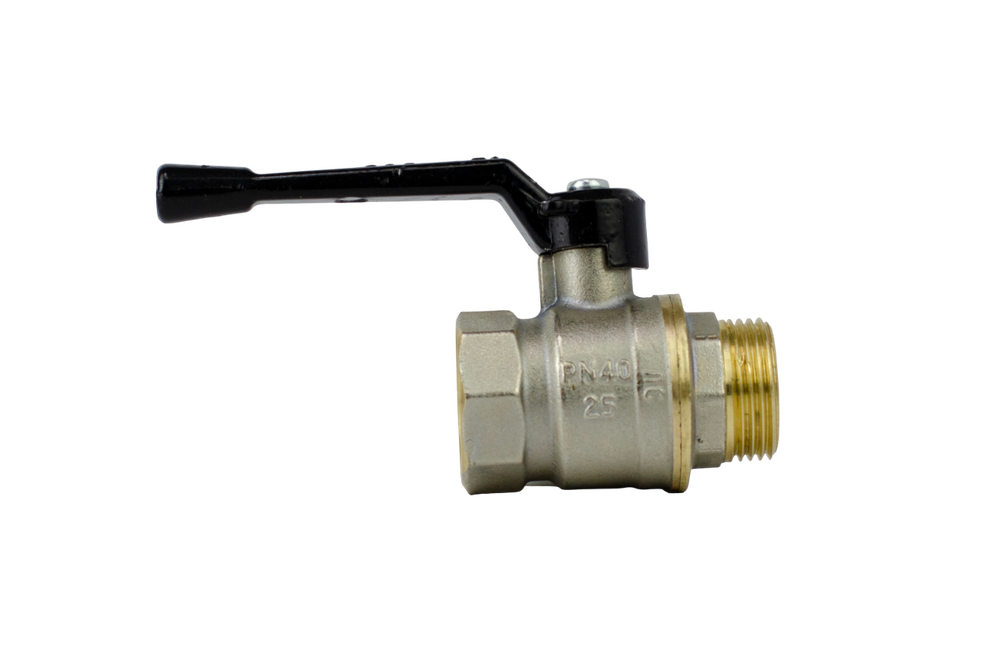 Кран вода 11Б27п1 ДУ-25 1 г/ш руч. НИКЕЛЬ БОЛОГОЕ