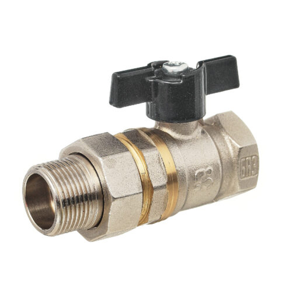 Кран вода 11Б27П1 ДУ-15 1/2 г/ш американка баб НИКЕЛЬ БОЛОГОЕ