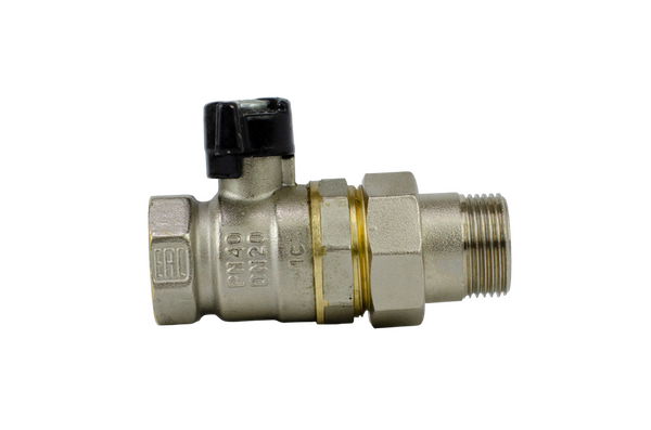 Кран вода 11Б27П1 ДУ-20 3/4 г/ш американка баб. НИКЕЛЬ БОЛОГОЕ