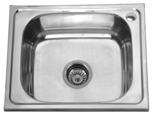 Мойка нерж 500х400х160 т.0,6 бол.сиф. (+сифон) Правая Китай   РАСПРОДАЖА !!!