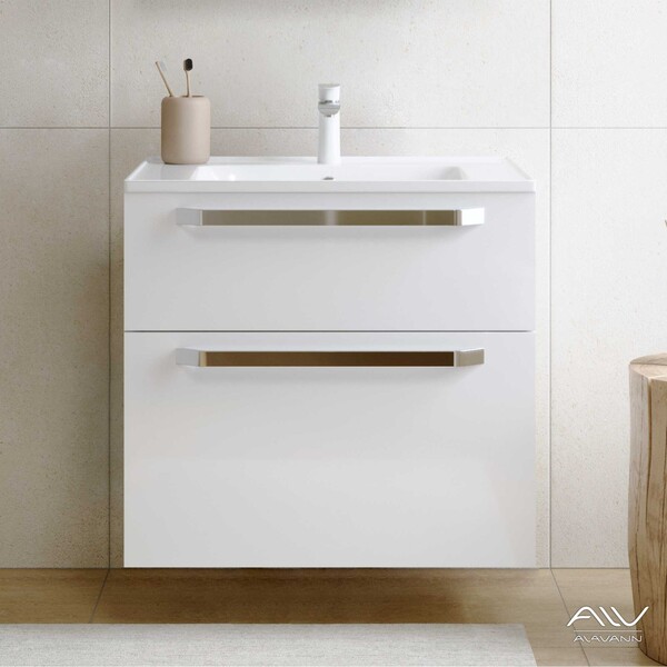 Тумба "Paris 75" под рак. "Quadro 75 " (белый) Alavann