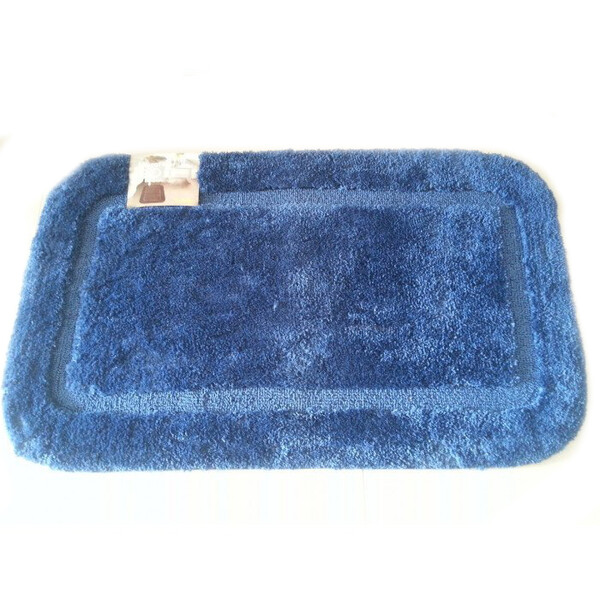 Коврик д/ванны 1 предм. "LUX Border" ПЛЮШ 50*80 синий