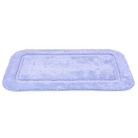 Коврик д/ванны 1 предм. "LUX Border" ПЛЮШ 60*100 голубой