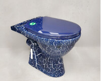 Унитаз (чаша) Rosa "Премьер" Синий Кракелюр г.Киров